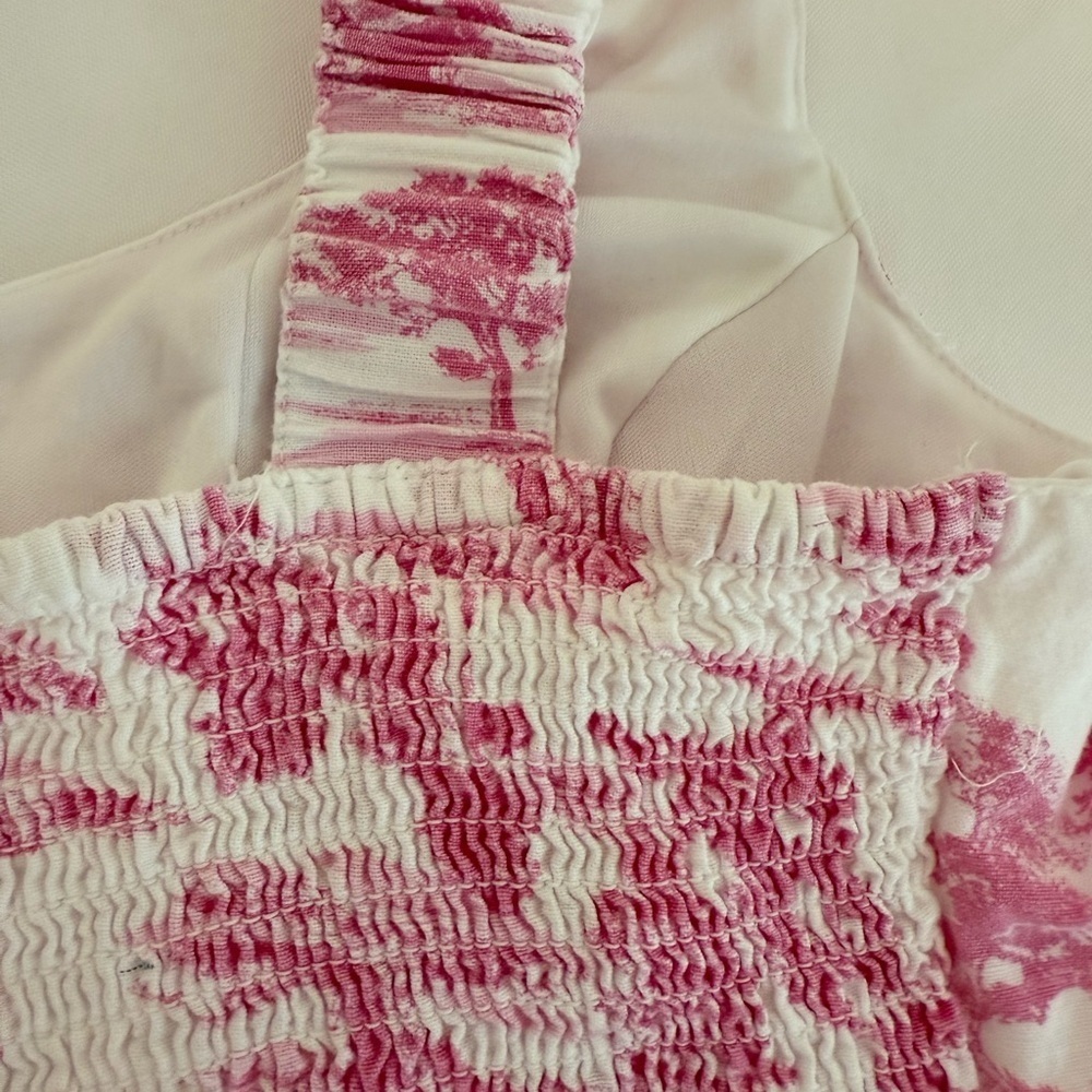 Pink Patterned Women's Top - Picture 4 of 5